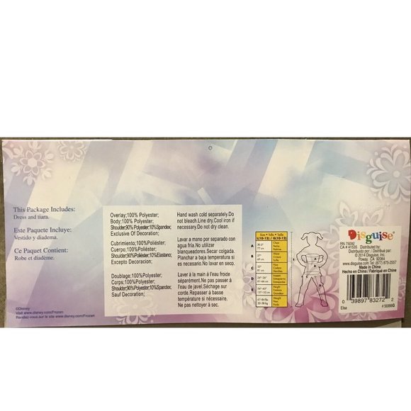 Elsa Dress, Frozen, Halloween Costume, Disney Store, Girls Dress-Up Size L 10-12 - Picture 4 of 14